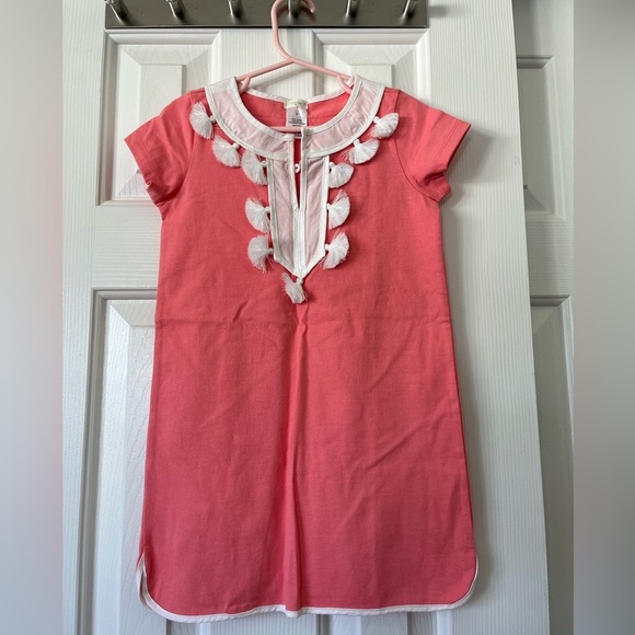 J. Crew Other - J Crew crewcuts size 5 coral t shirt dress with tassels, NWT